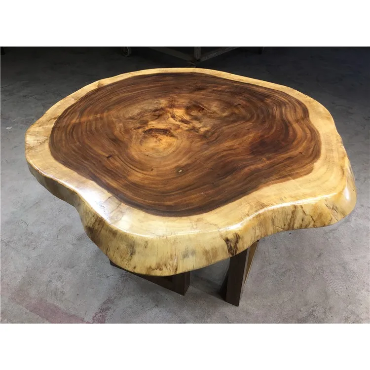  Классический круглый стол из ореховой