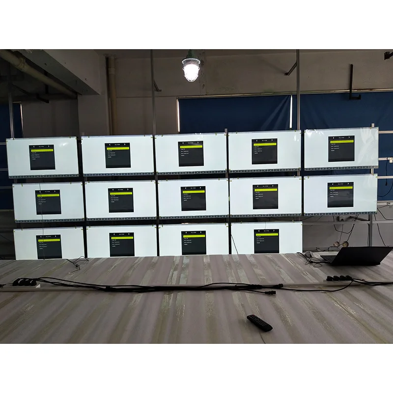 Multi-screen 55inch 3.5mm tv 2*2 3*3 DID panel floor standing lcd video wall