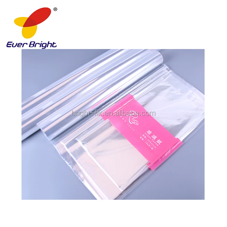 promotional Clear Cellophane Rolls for Flower Wrapping OPP films glassine paper for wrapping