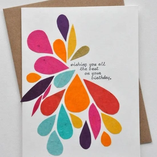  Оптовая продажа тиснение на заказ с логотипом сделай сам бумажная работа ручная день рождения поздравительная открытка печать золотой фольгой штампованная УФ