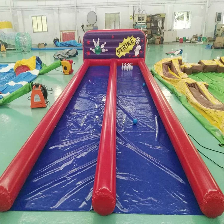 Funny Inflatable Human Bowling Ball Race Track Body Bowling Ball Alley Game for Sale