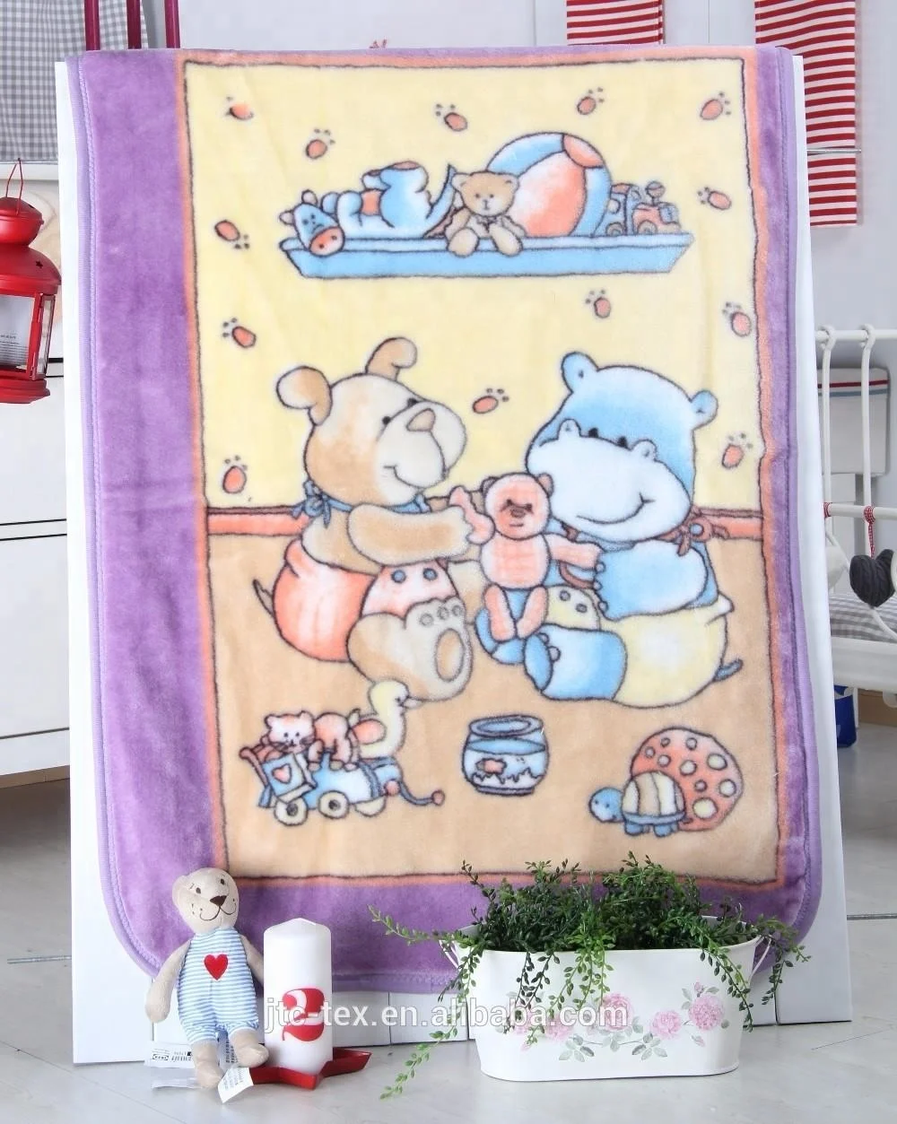 
Weighted super soft baby security balnket 