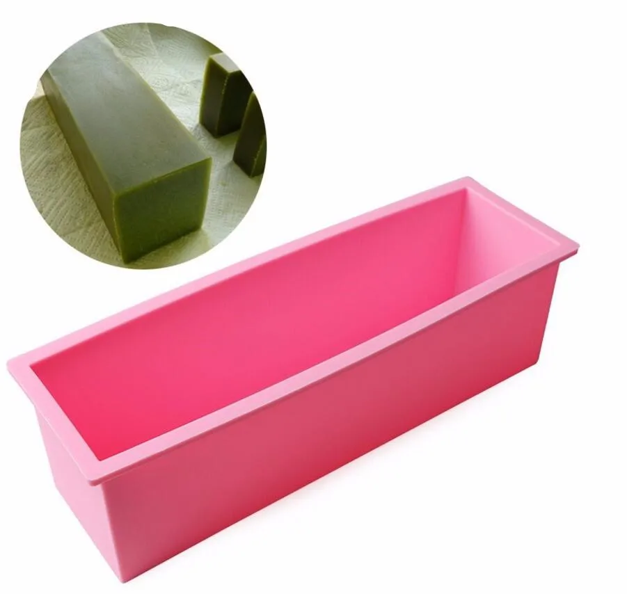 1200ml Silicone Soap Mold 3D Rectangular Cake Bread Loaf Chocolate Mold Soap Making Tools