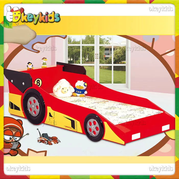 2016 wholesale baby wooden car beds for sale, new design kids wooden car beds for sale, children wood car beds for sale W08A034