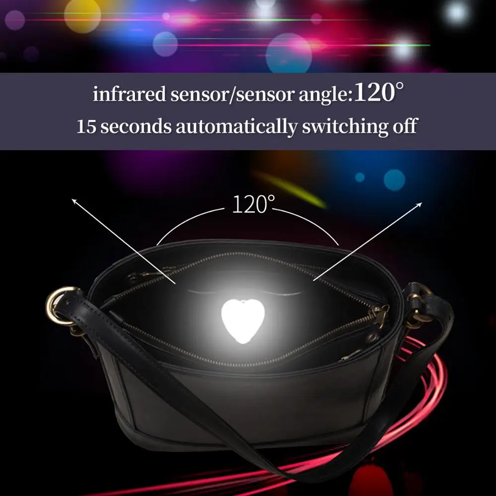 Сумка с автоматическим датчиком, сумочка и рюкзак легкий личный свет лучший подарок для женщин