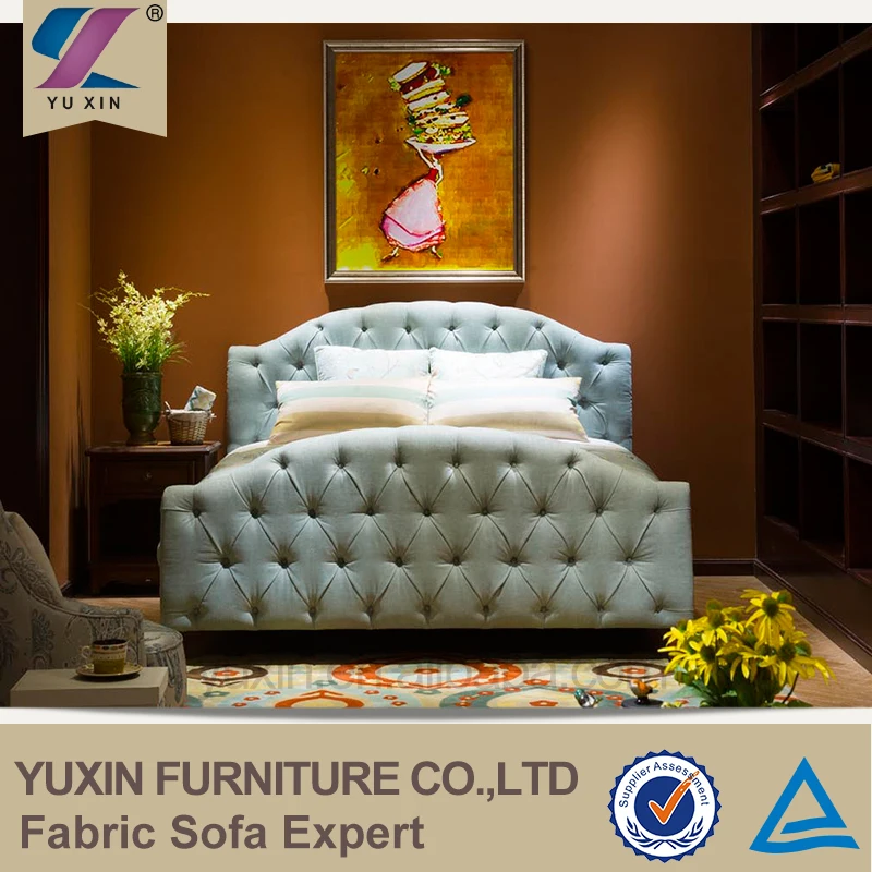 China professional classical fabric bed