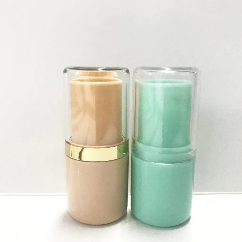 Customized Color Hot Stamping Empty Plastic Material Cosmetics Container Round Foundation Concealer Stick Tube
