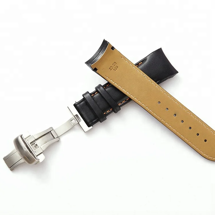 
Custom Soft Calf Genuine Leather Men Strap Watch band for tissot watch 