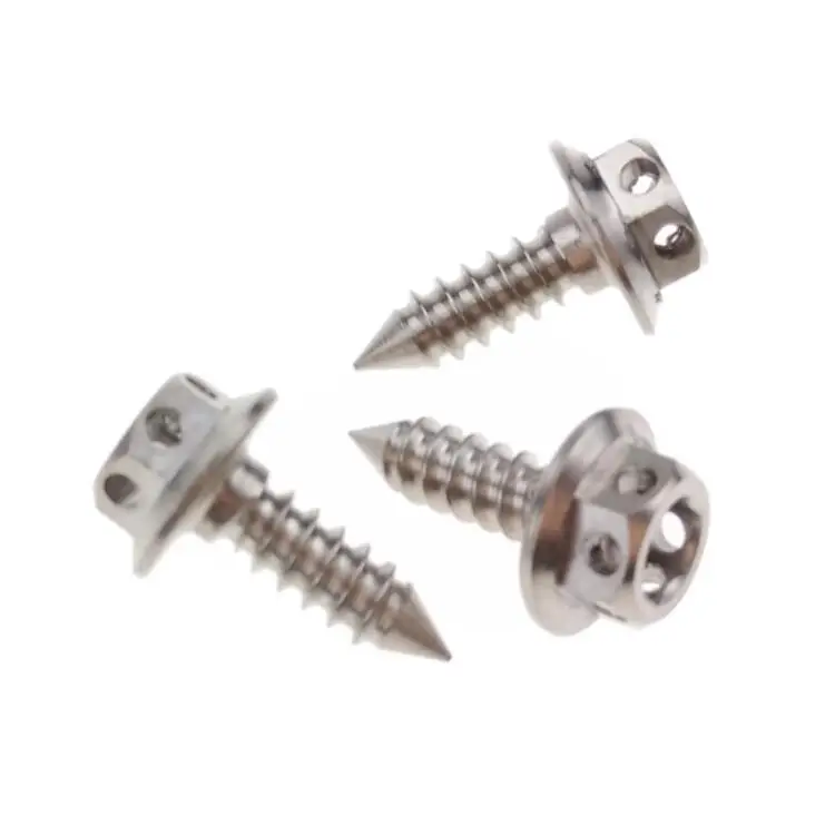 
M6 Self Tapping Titanium Screws Hex Washer Head Fastener for Motorcycle Spare Parts TC4 