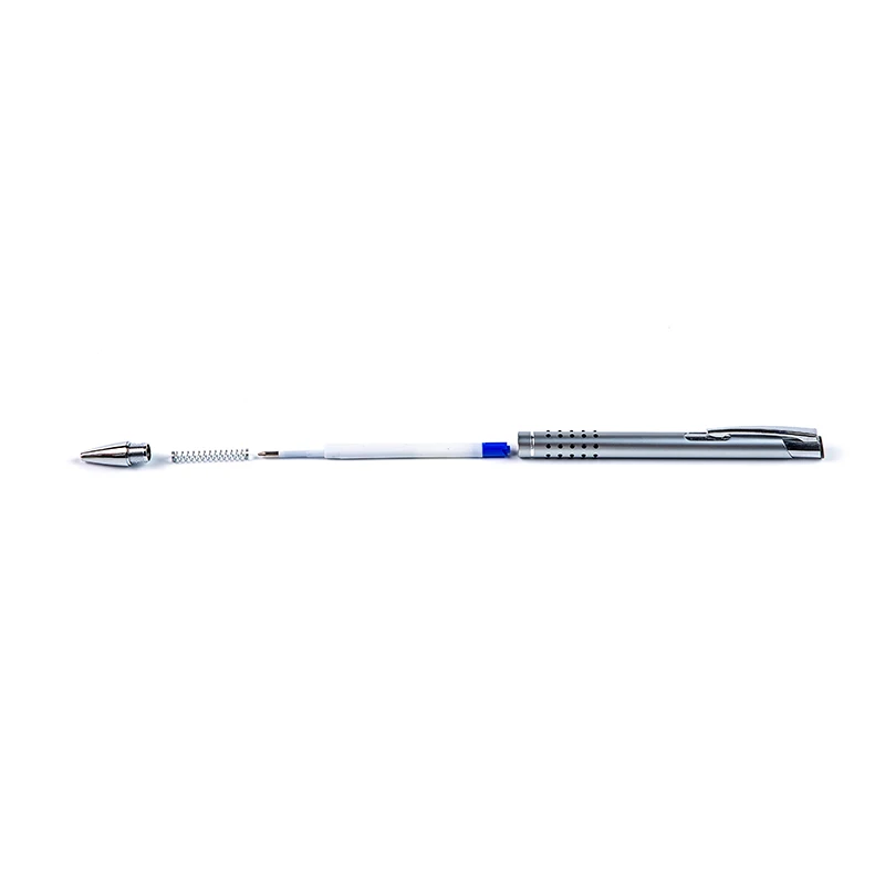 
Classic business rubber dot grip luxury click promotion ballpoint metal design pen with custom logo 