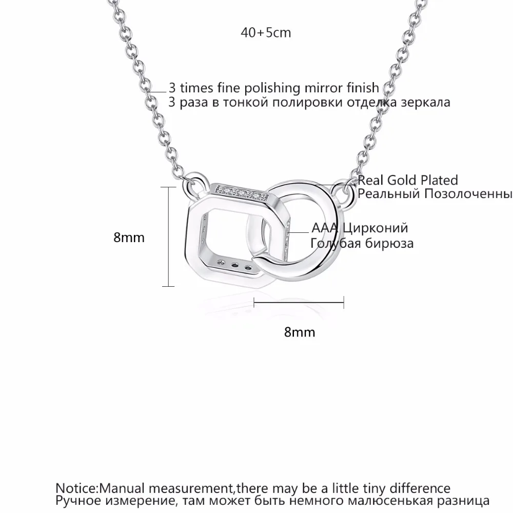 LUOTEEMI Cheap New Arrival Elegant Fashion Hollow Circles Twisted Round Choker Chain Necklace For Women Pendant Jewellery Femme