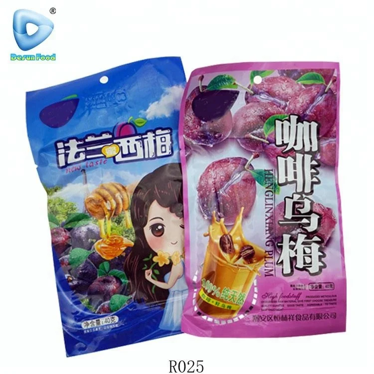 Tasted sweet and sour dried plums