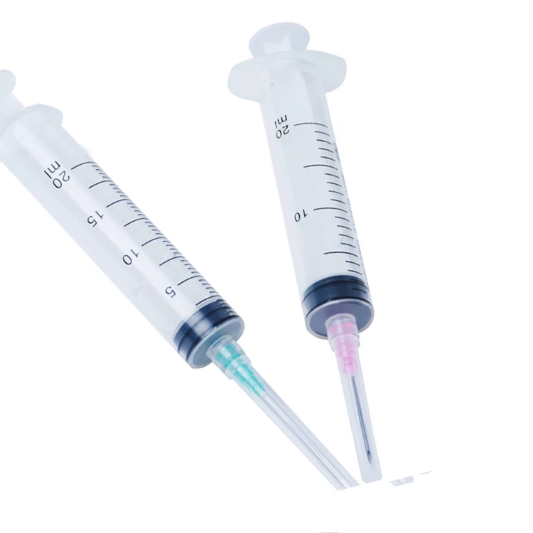 
20 cc Plastic Disposable Syringe with Needle 