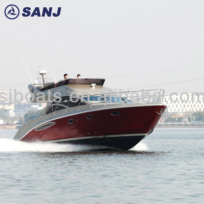 China 45ft luxury yacht boat with Cummins Marine Engines for sale