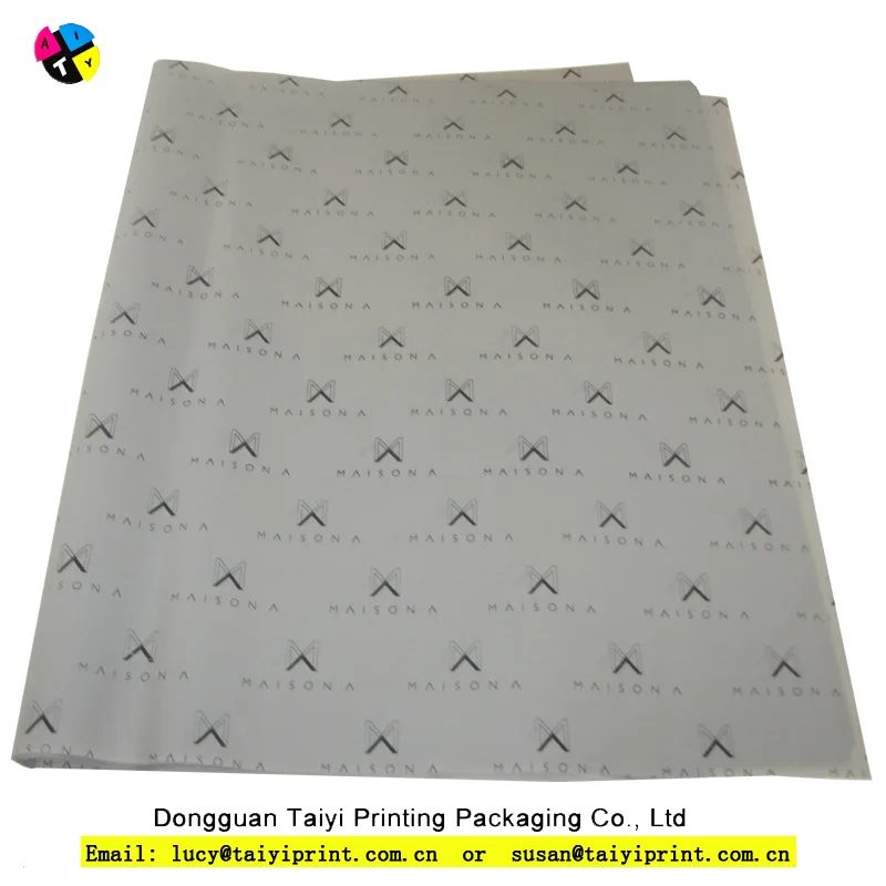 
Hot Sale Professional customized various color gift wrapping 17gsm tissue Paper thin 50*70cm with company logo 