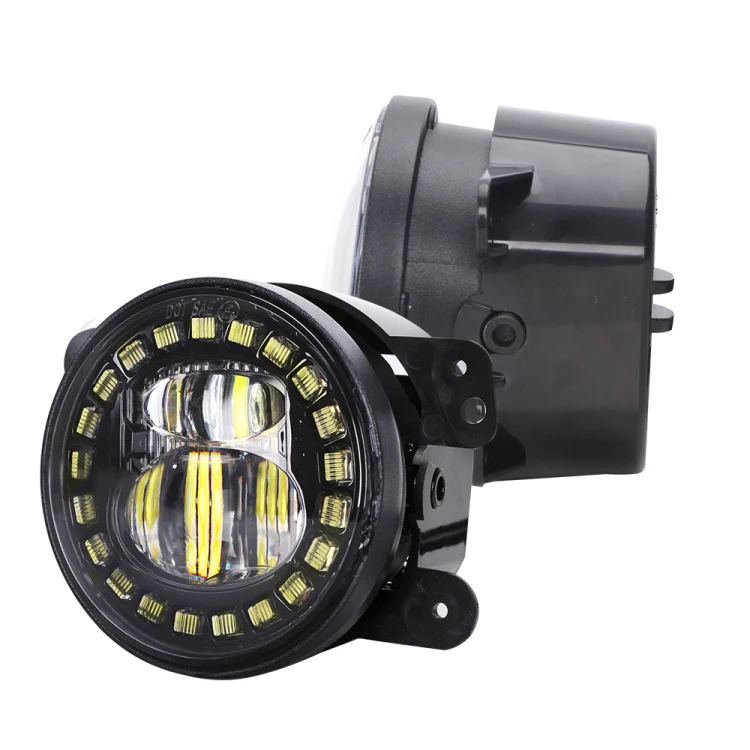 CE ROHS IP67 DOT 4 inch Round Osram Laser LED Fog Light for Jeep Wrangler JL