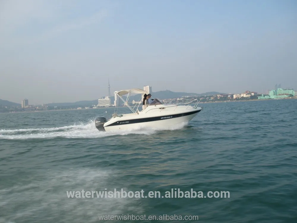 Hot Sale Waterwish QD 20.5 CABIN Fibreglass Fishing Boat