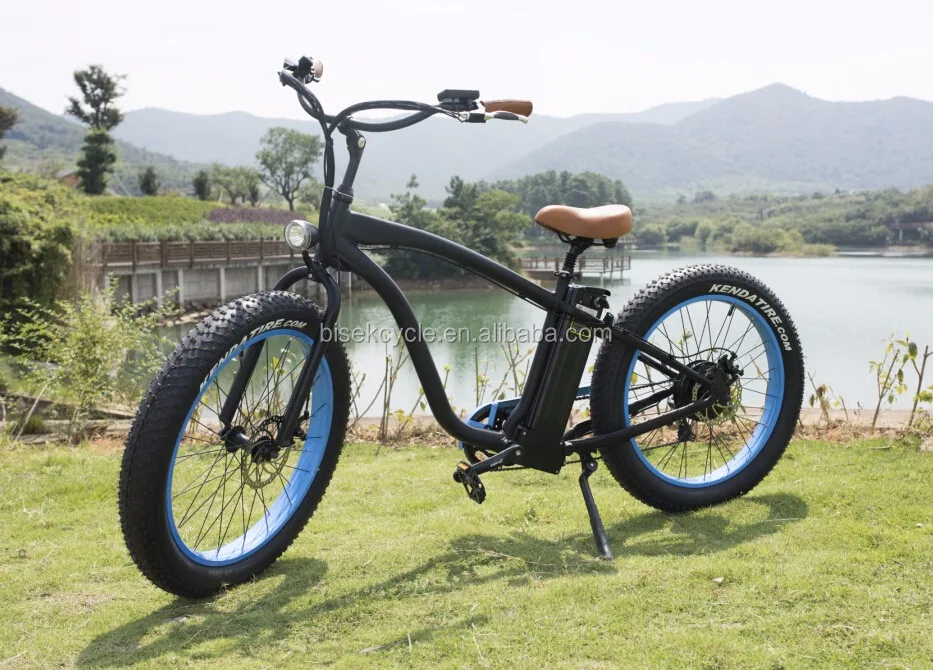 Long range electric bicycle 48V 500W/750W Beach cruiser Fat Tire electric road bike 1000w bafang electric mountain bike