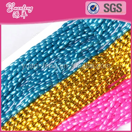 Beaded jewelry colorful abs pearl bead chains plastic bead strand