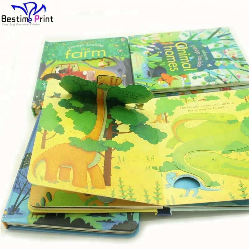 Услуги печати детских книг в твердом переплете с откидной крышкой