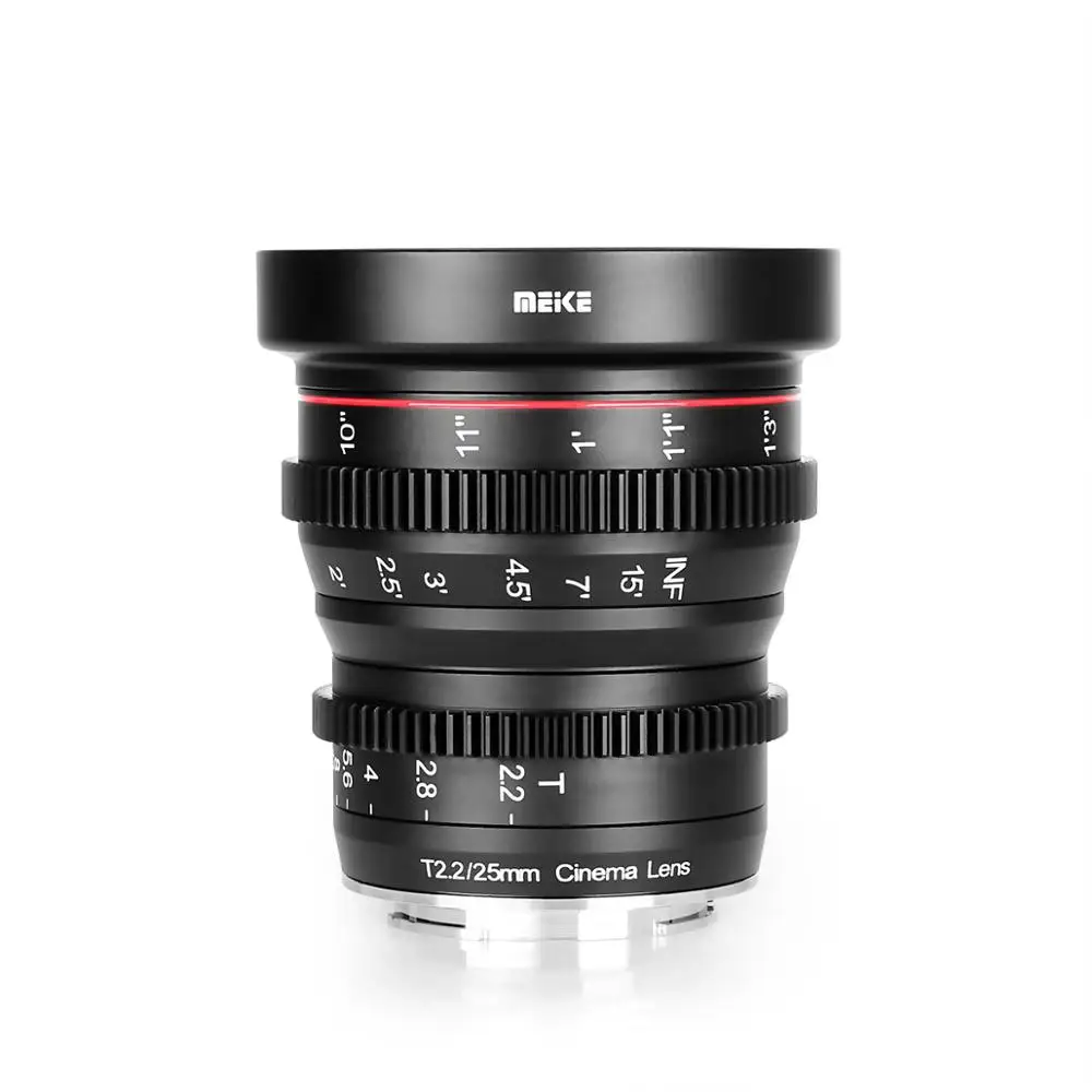 Meike 25 мм T2.2 ручной фокус Prime Mini Cinema lens для Micro Four Thirds MFT M43 Mount Cameras