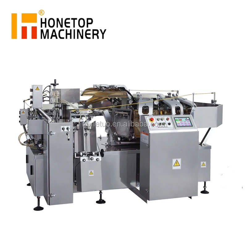 rotary pouch vacuum packing machine for food