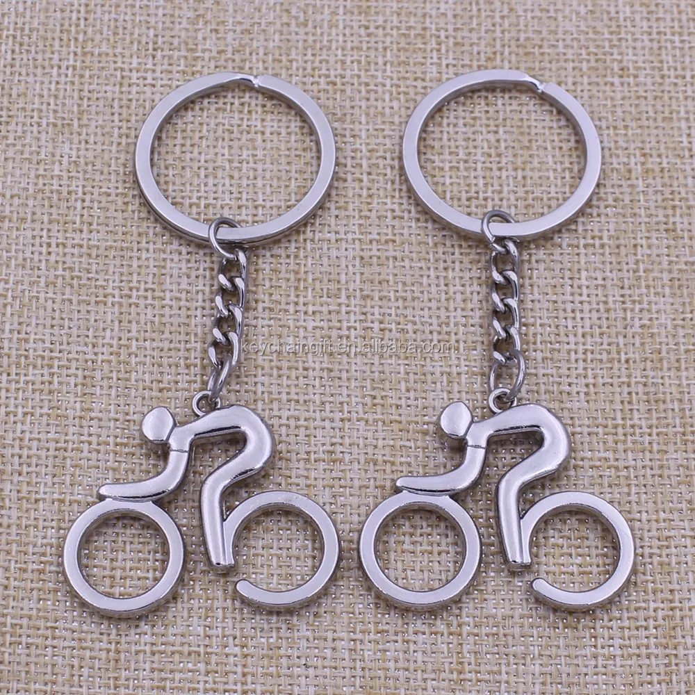 Wholesale Cheap Custom Metal Bike Keychain Bicycle Keychain on Sale