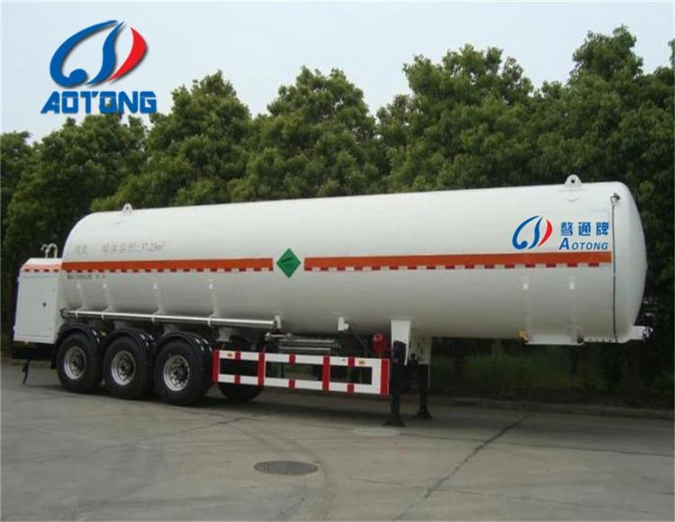 Hot sale   3 axle CNG LPG tank Gas station tank semi trailer
