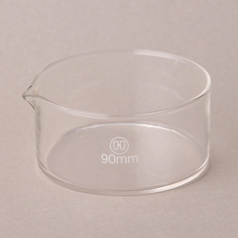 
HUAOU Lab chemical Laboratory 80mm Flat bottom Borosilicate Glass Crystallizing Dish 