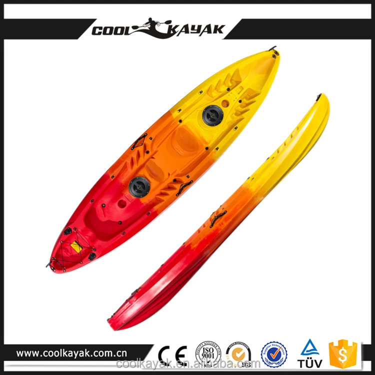 35.50kg 3.68m Sale Kayak 2+1 Seater Sit on Top Fishing Boat 3.1 - 4m OEM double recreation kayak