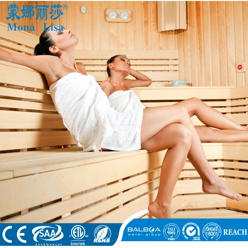 M-6054 colorful sauna cabin with LED saunas room dry steam room