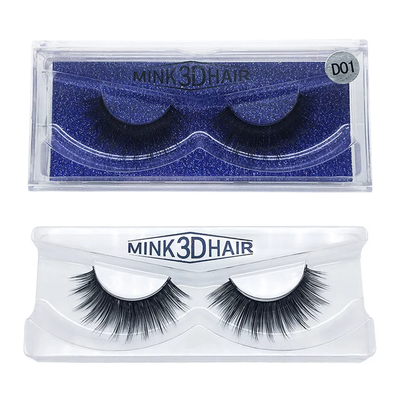 OEM New Arrival 3D Real Mink Lashes Top Selling Crystal Transparent Terrier Multilayer Soft Thick False Eyelashes 1 Pair