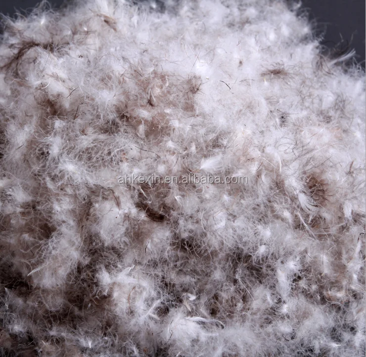 
Wholesale washed 50% grey duck down and feather material 