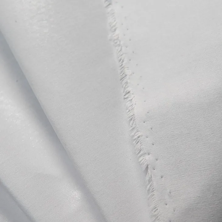 100% Cotton plain woven fusible cloth tailoring materials gum stay shirt interlining for collar