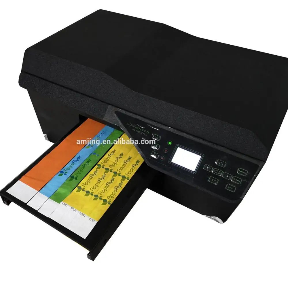 Professional AMJ L800 tyvek wristband bracelet printer for event wedding party promotion festival nightclub sport celebration