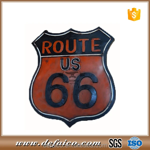ROUTE 66 Винтаж Металлические номерной знак металлический для бара декора