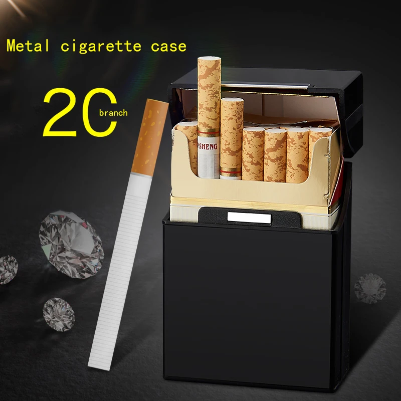 2019 china yanzhen factory new capacity 20pcs cigarette case wholesale logo customized cigarette box 7713