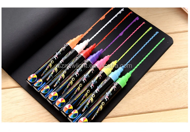 Fluorescent Marker Pen for LED Writing Board/Neon color LED writing board pen/liquid pen