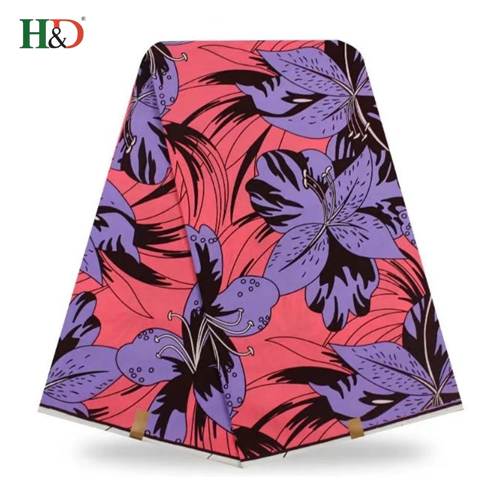 H & D оптовая продажа хорошая цена завода выбранный материал супер Анкара печати Танзании восковой ткани