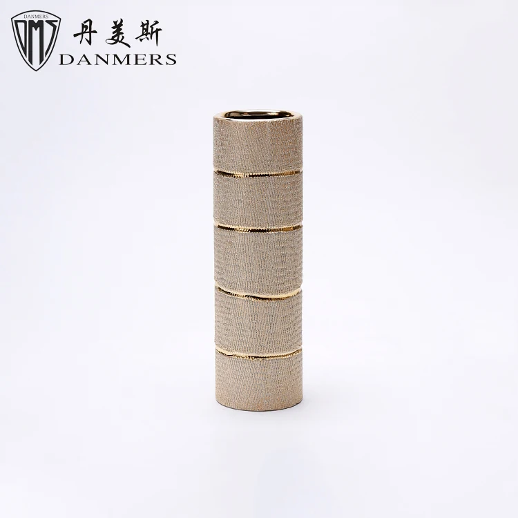 
Wholesale 6 pcs electroplate european luxury craft handmade modern ceramic vase 