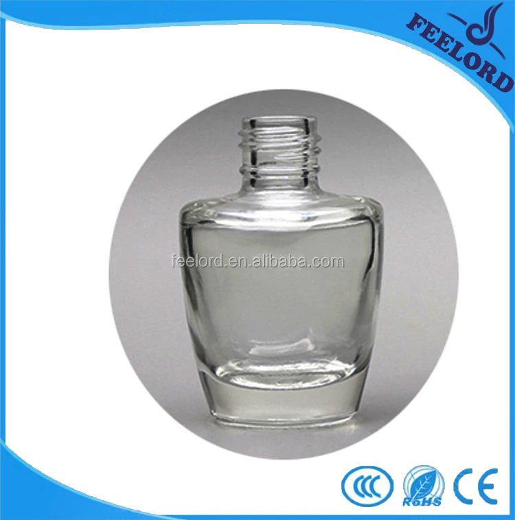 15ml big nail gel polish bottle FD0447-02 clear nail polish glass bottle