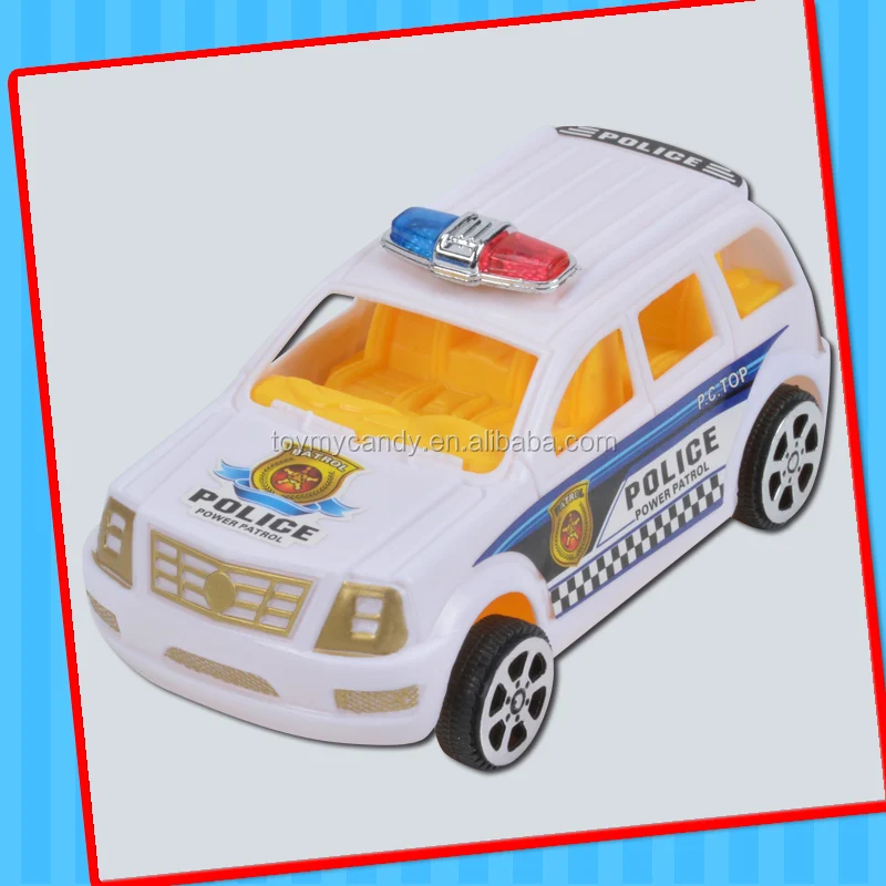 Popular plastic toy candy of small car toys with candy inside 2017 promotion toys for boy