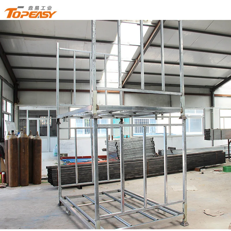 Оцинкованная складной и stackable коммерческих хранения металлических грузовых шин стеллажи