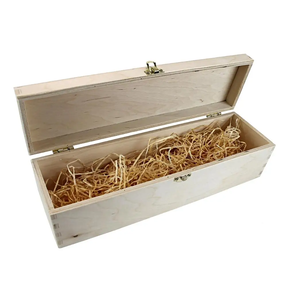 Cheap Price Vintage Single Bottle Solid Wooden Wine Packaging Box whiskey box
