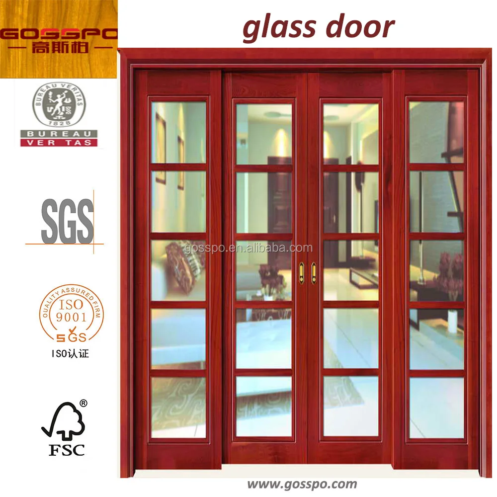 
Luxury Elegant Entrance Doors Wood Glass Sliding Doors cheap sliding doors 