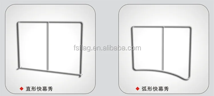 Быстрая доставка алюминиевый каркас тканевый баннер быстрая установка портативная выставочная стенка 10 футов