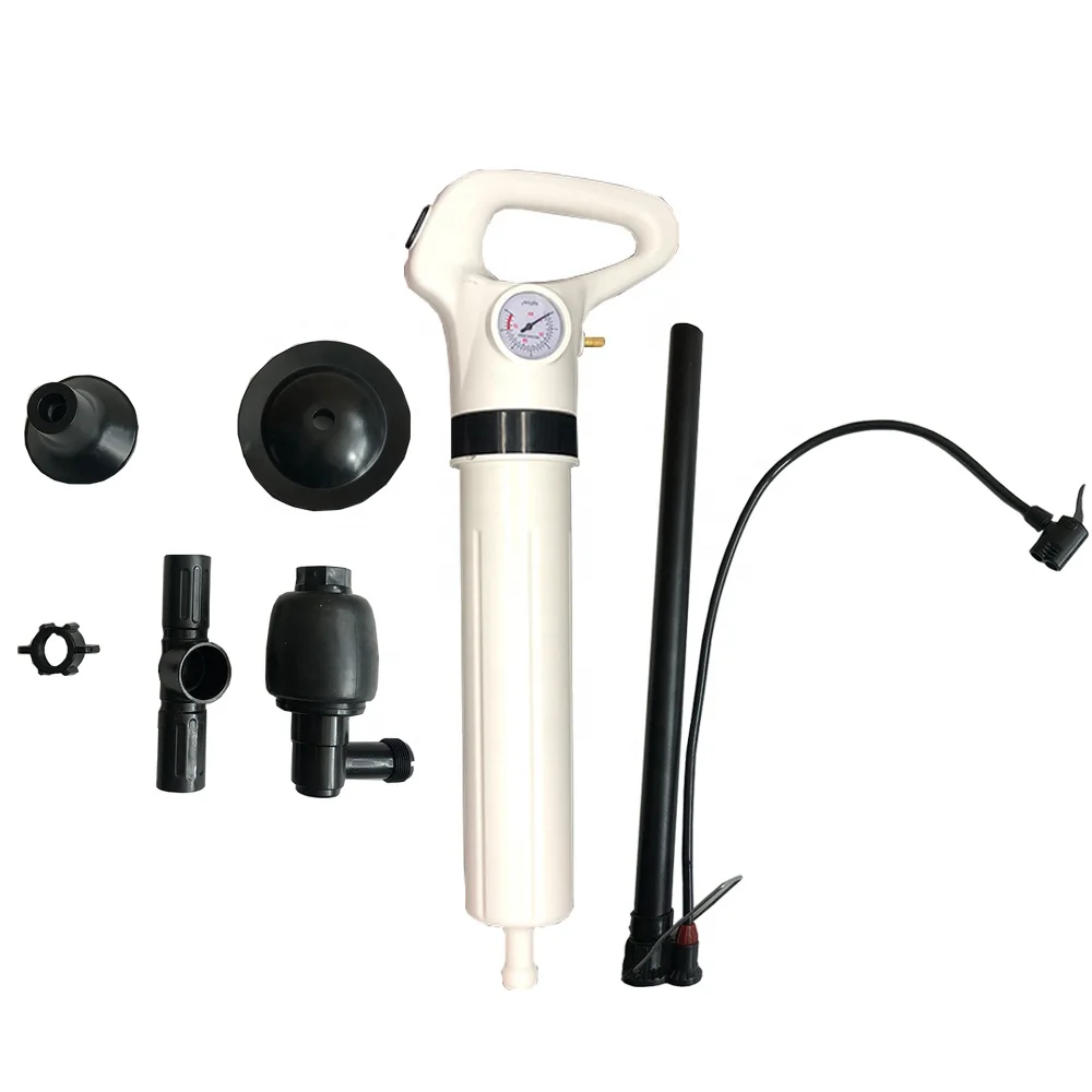 
OEM powerful air drain blaster high pressure toilet plunger for Kitchen Bathtub Showers Sink pipe dredge 