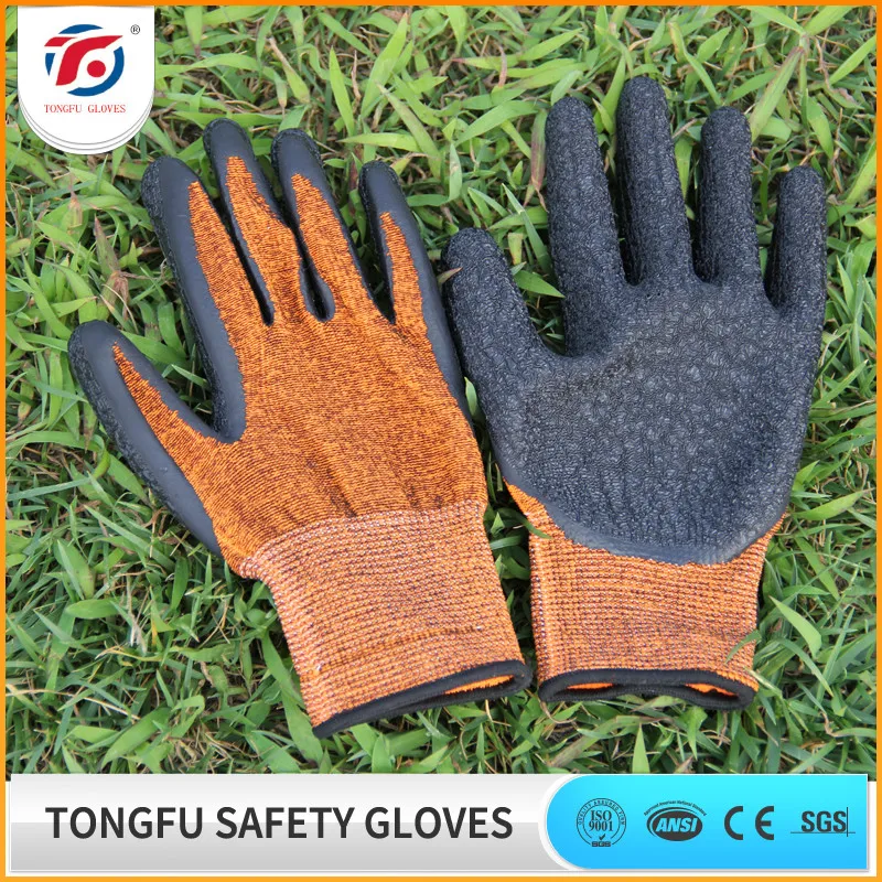 Latex coated glove -8