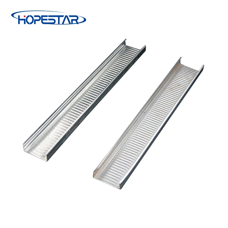 Chinese Manufacturing Supplier  gi c channel  steel  ceiling sizes 38 12 30 10  C stud U track