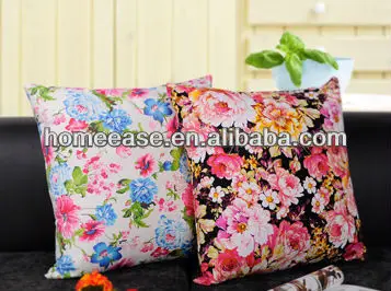 Особый стиль цветок печати хлопок подушка